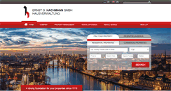 Desktop Screenshot of hachmann-hausverwaltung.de